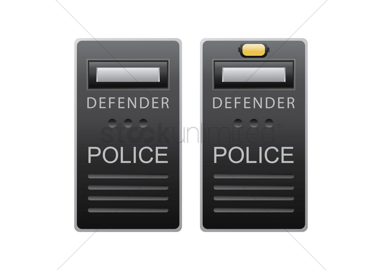 1300x919 Police Shield Vector Image