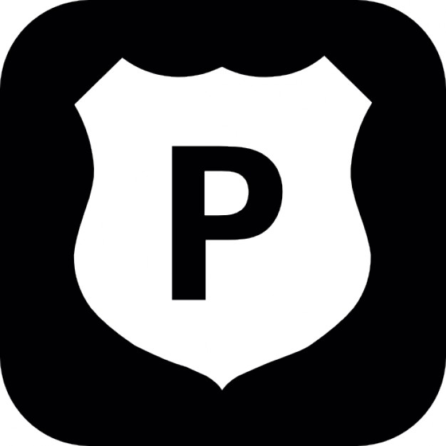 626x626 Police Shield Inside A Rounded Square Icons Free Download