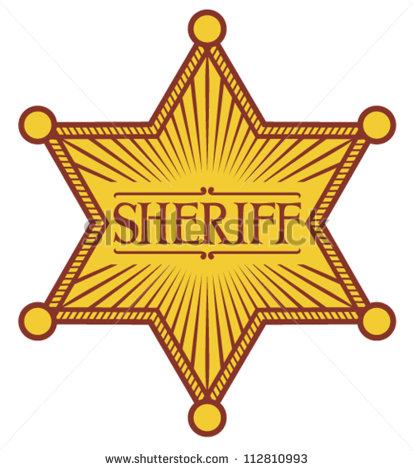 413x470 Police Star Badge Vector