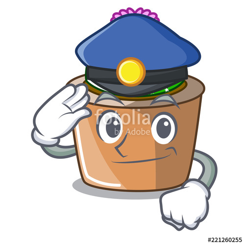 500x500 Police Character Cartoon Flower Of Star Cactus Stock Image And