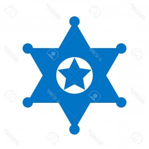 300x300 Sheriffs Badge Police Emblem With Star Vector Clipart Sohadacouri