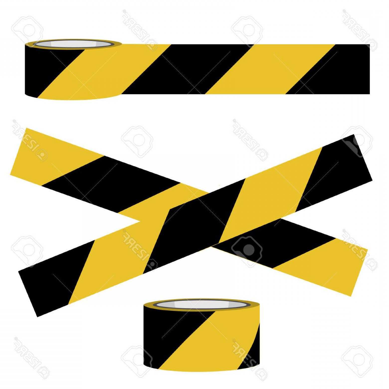 1560x1560 Photostock Vector Yellow And Black Danger Tape Vector Caution Tape