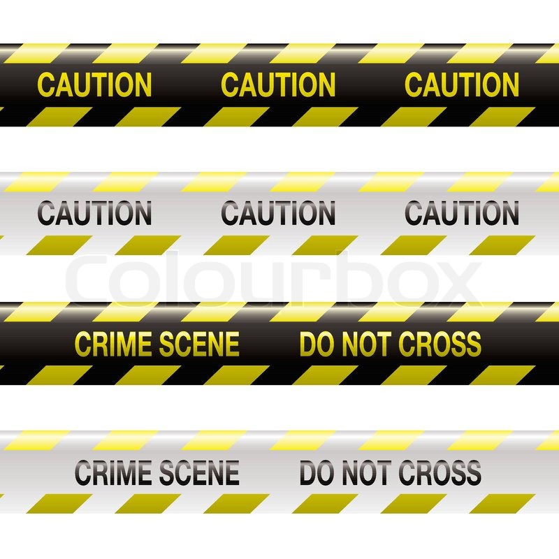 800x800 Yellow And Black Police Tape With Warning Stripe And Text Stock