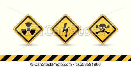 450x233 Caution Danger Sign. Hazard Warning Signs. Danger And Police Line