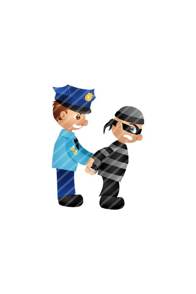 400x600 Police Vector Art Pack Illustration