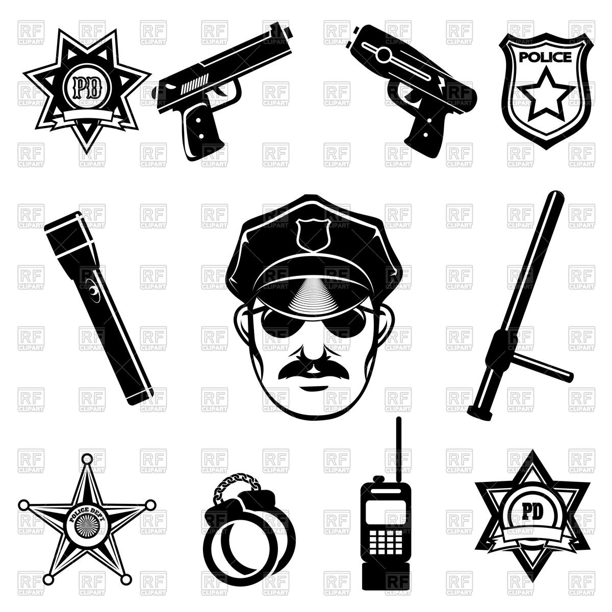 1200x1200 Police Symbols