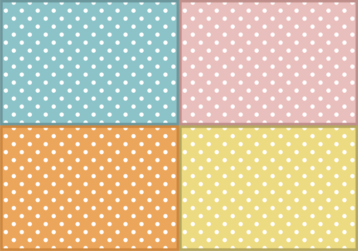 700x490 Baby Polka Dots Patterns Free Vector