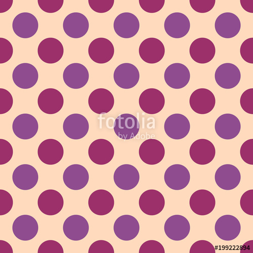 500x500 Polka Dot Vector Seamless Pattern. Retro Background. Stock Image