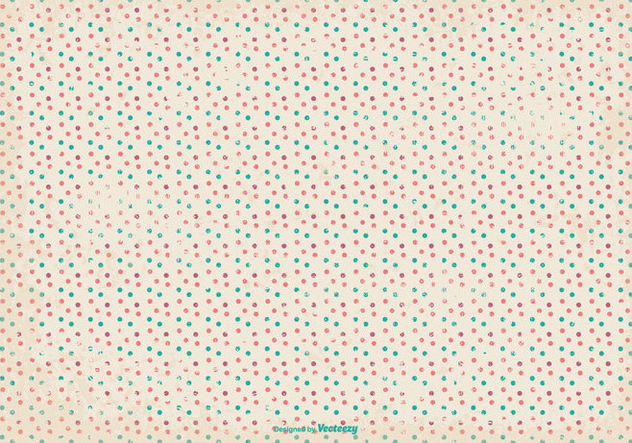 632x443 Retro Grunge Polka Dot Pattern Background Free Vector Download