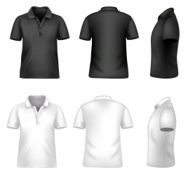 268x245 Men Polo Shirt Template Vectors Stock For Free Download About (3
