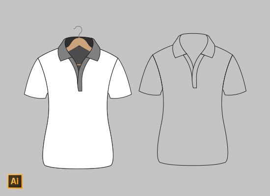 550x400 Vector Polo Shirt Mockup Ai Pixelmental