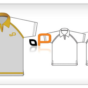 300x300 Polo Shirt Template Vector