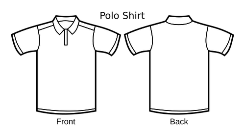 500x277 Polo Shirt Template Vector Image Public Domain Vectors