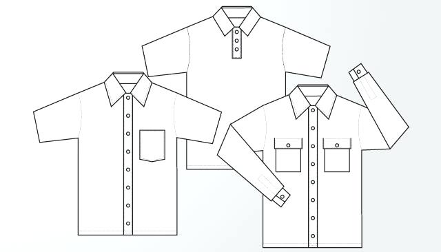 640x366 Working Uniform Polo Shirt Template Premium Vector Work Psd