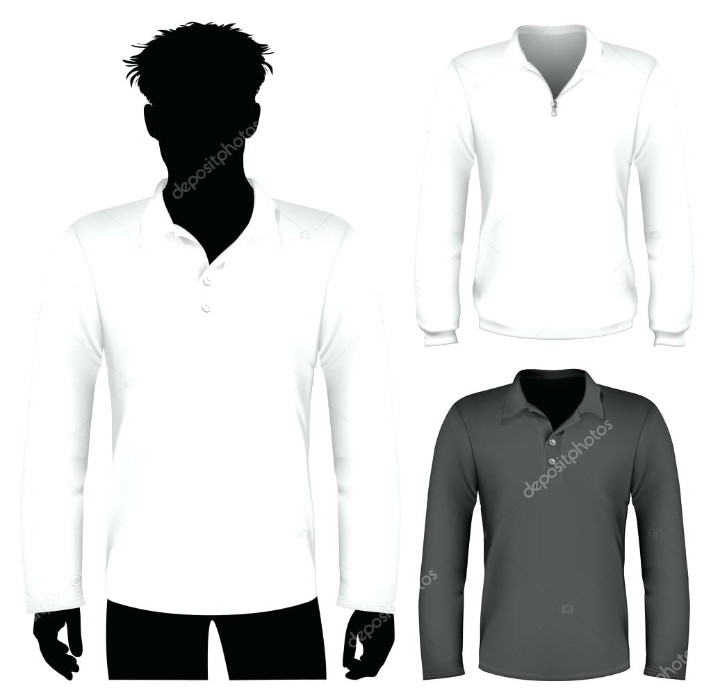 1023x1000 Template Vector Polo Shirt Template And Sweatshirt Design With