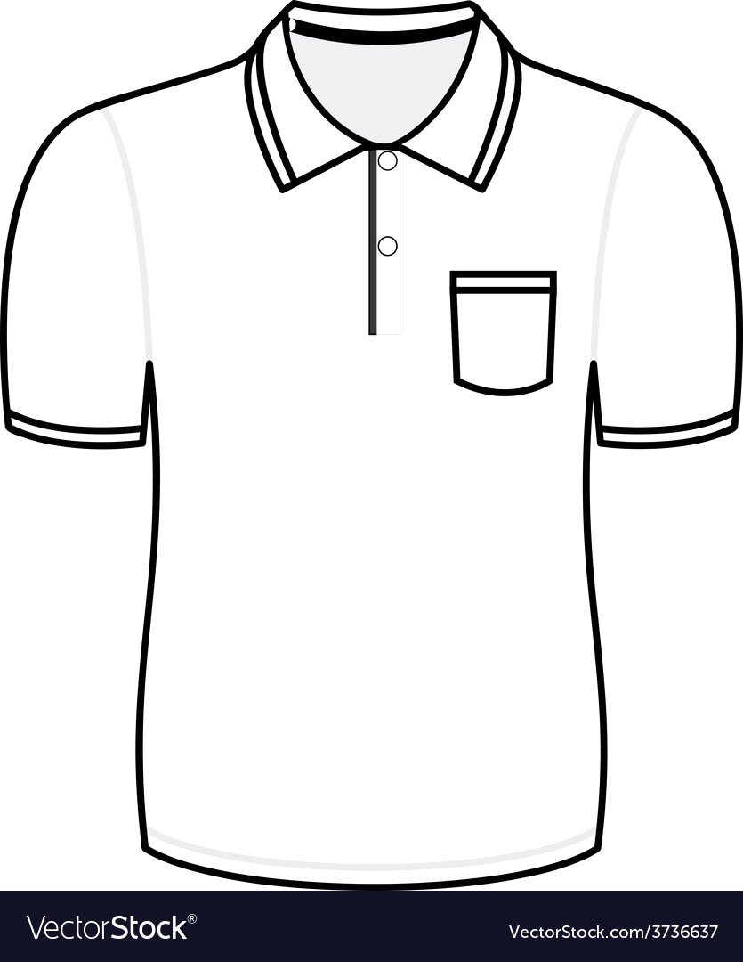 835x1080 Polo Shirt Outline Vector 3736637 17