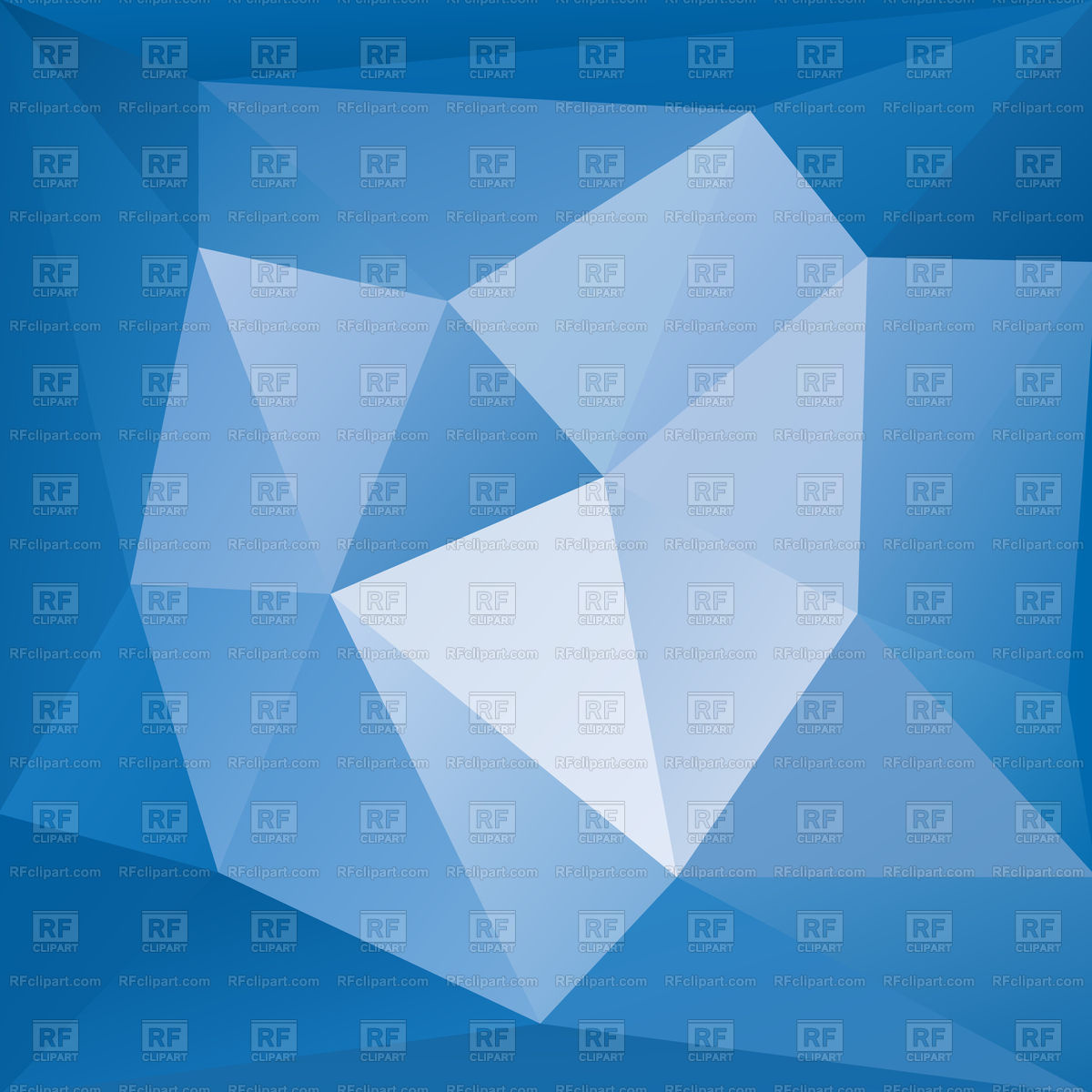 1200x1200 Bright Blue Gradient Polygon Background Vector Image Vector