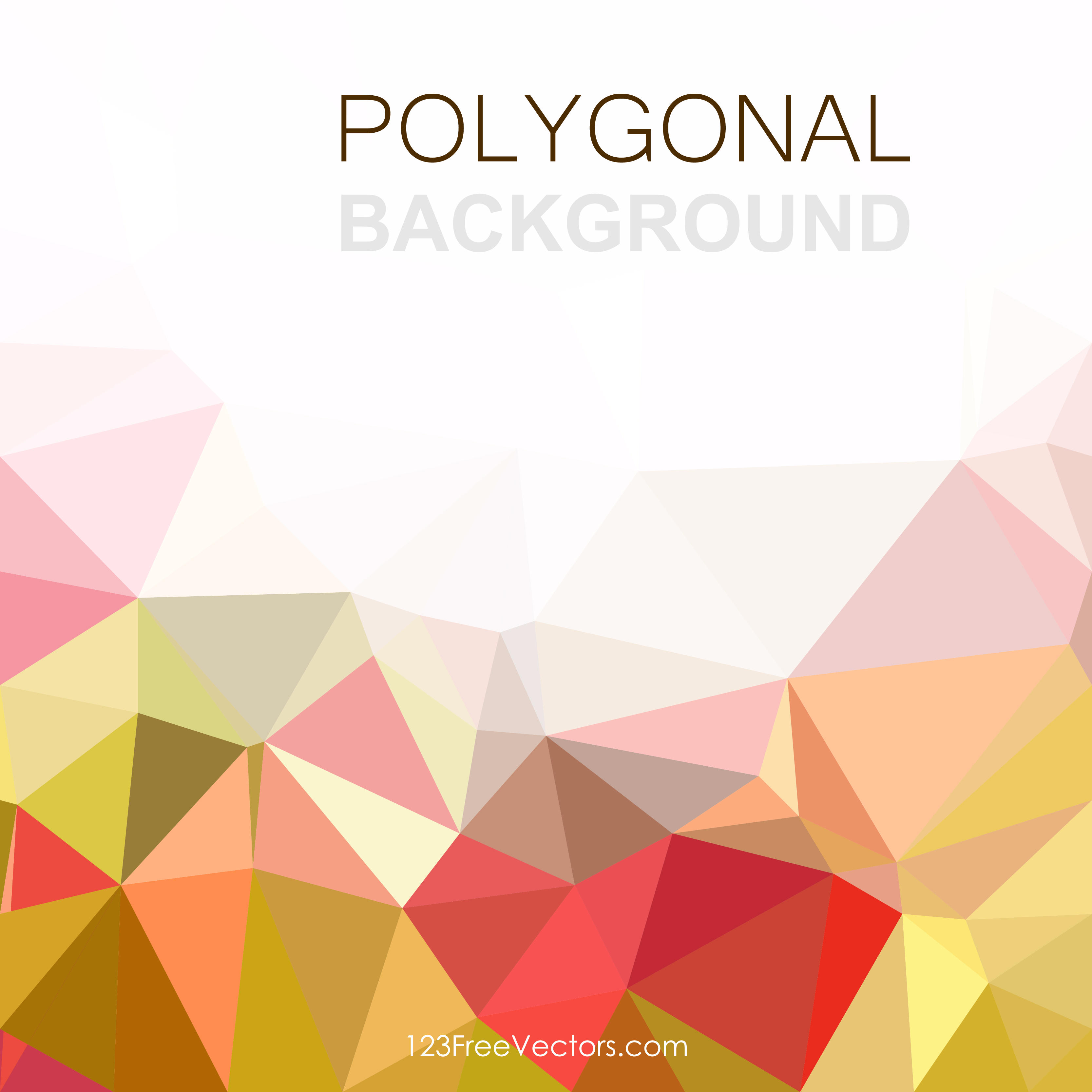3333x3333 Colorful Abstract Geometric Polygon Background Vector Graphics