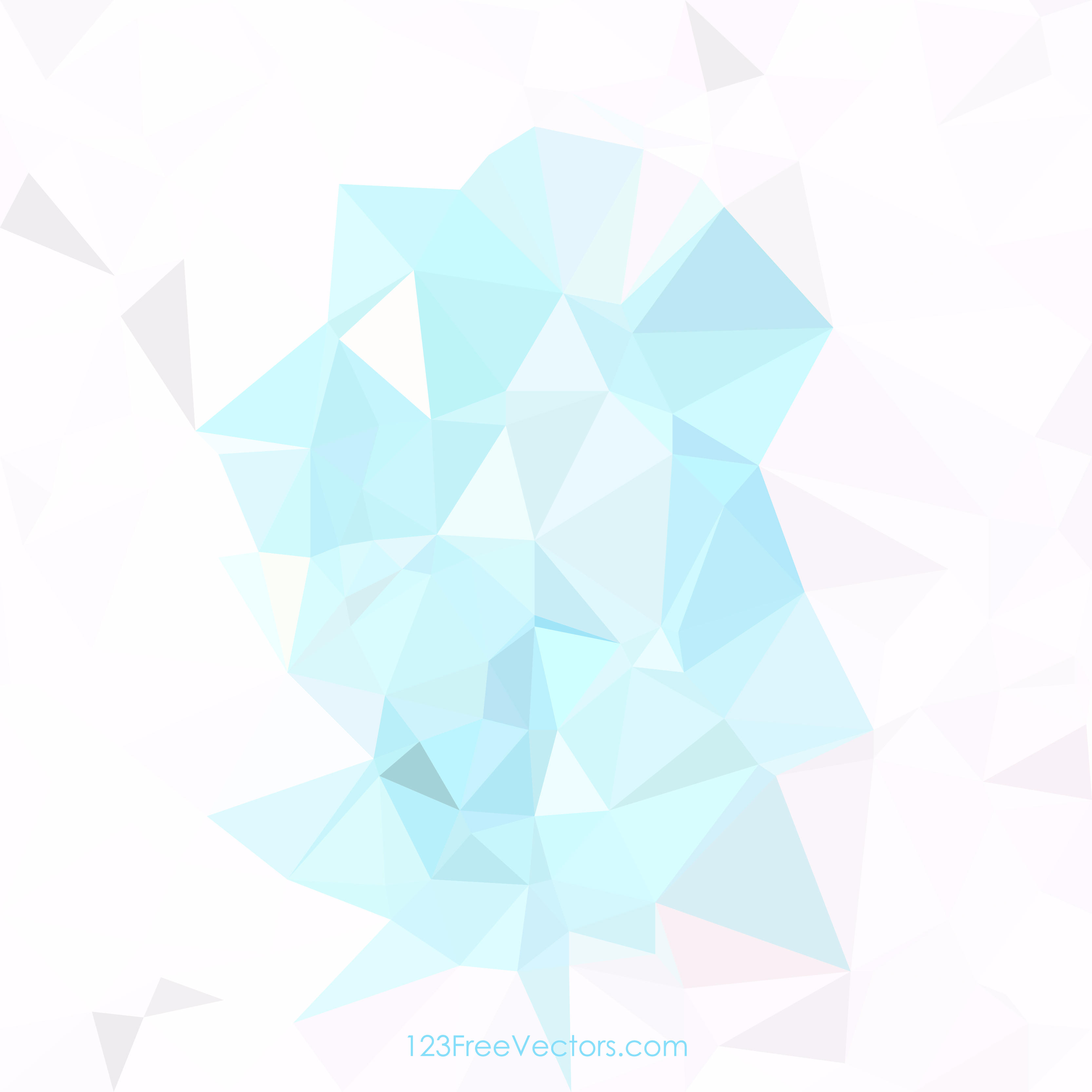 3333x3333 Light Blue Abstract Polygonal Background Vector 123freevectors