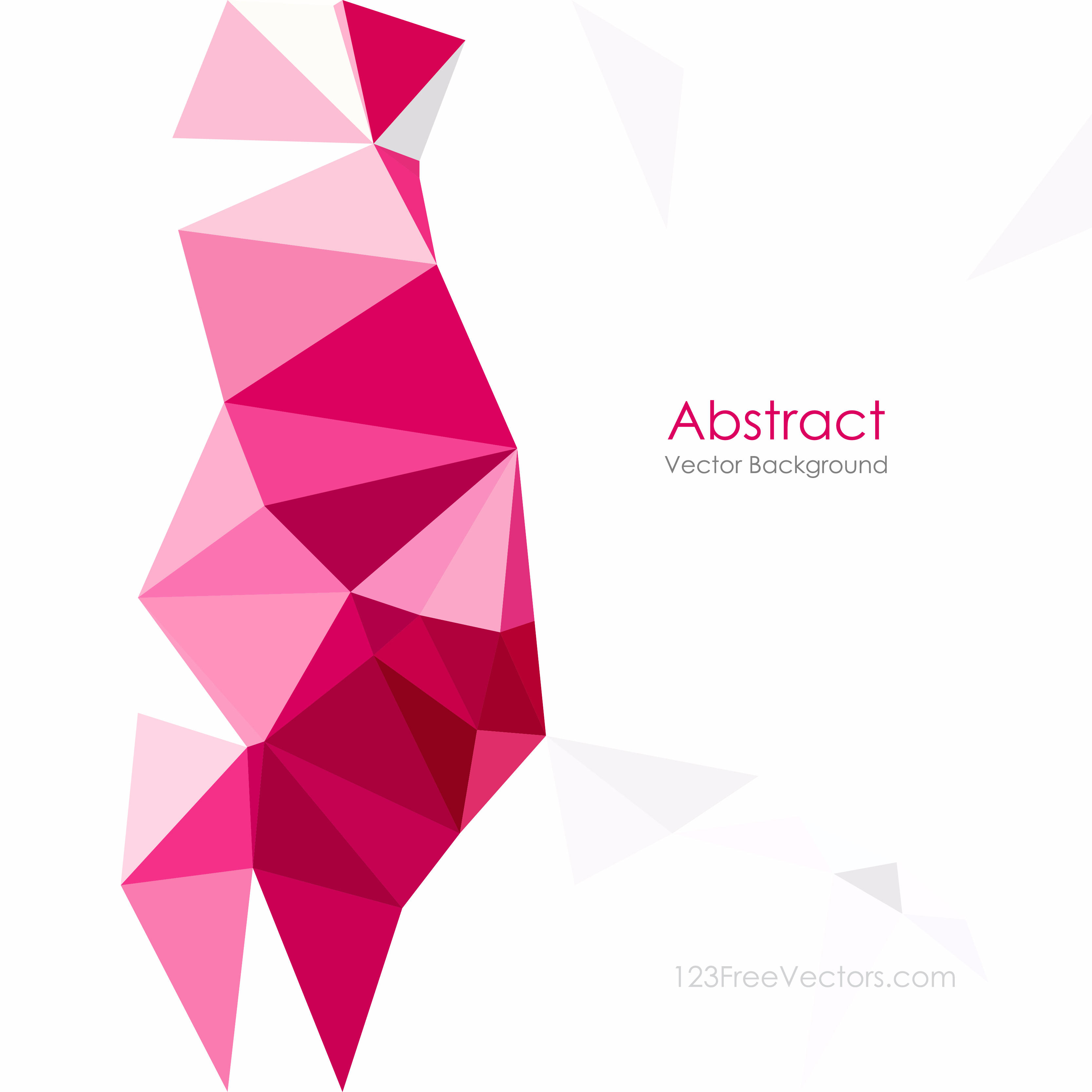 3333x3333 Pink Abstract Geometric Polygon Background Vector 123freevectors