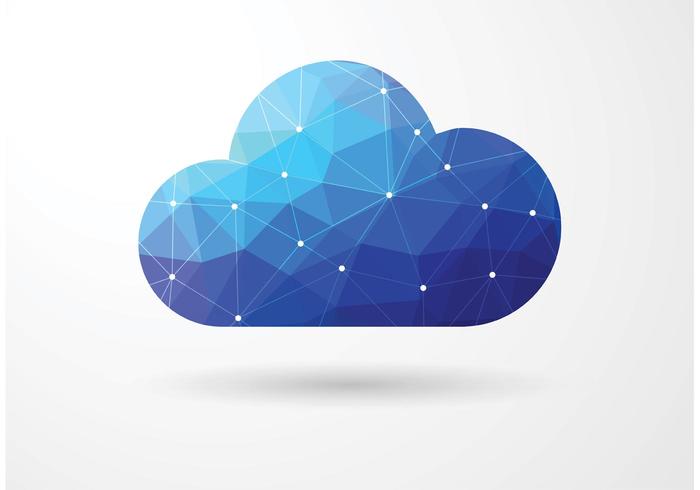 700x490 Free Vector Polygonal Cloud Computing Concept