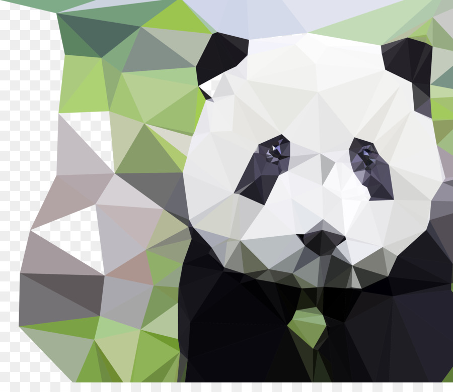 900x780 Giant Panda Bear Geometry Polygon