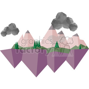 300x300 Royalty Free Landscape Geometry Geometric Polygon Vector Graphics