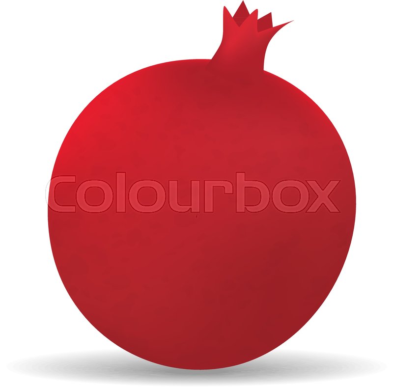 800x788 Pomegranate Icon. Realistic Illustration Of Pomegranate Vector