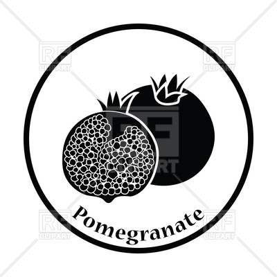 400x400 Icon Of Pomegranate Vector Image Vector Artwork Of Food And