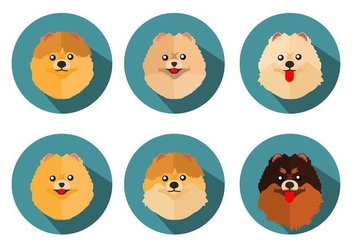 352x247 Free Pomeranian Dog Vector Illustration Free Vector Download