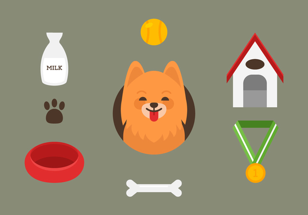 632x443 Vector Pomeranian Free Vector Download 360419 Cannypic