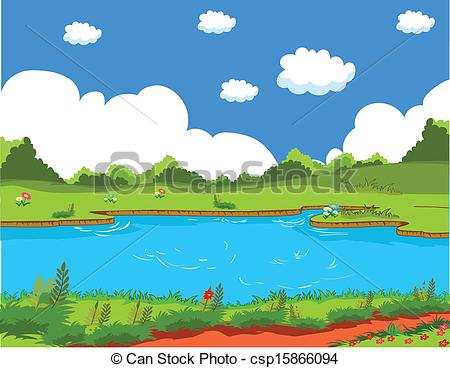 450x368 Pond Clipart Background