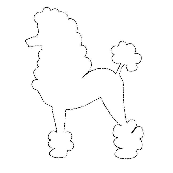 736x736 Drawn Poodle Pink