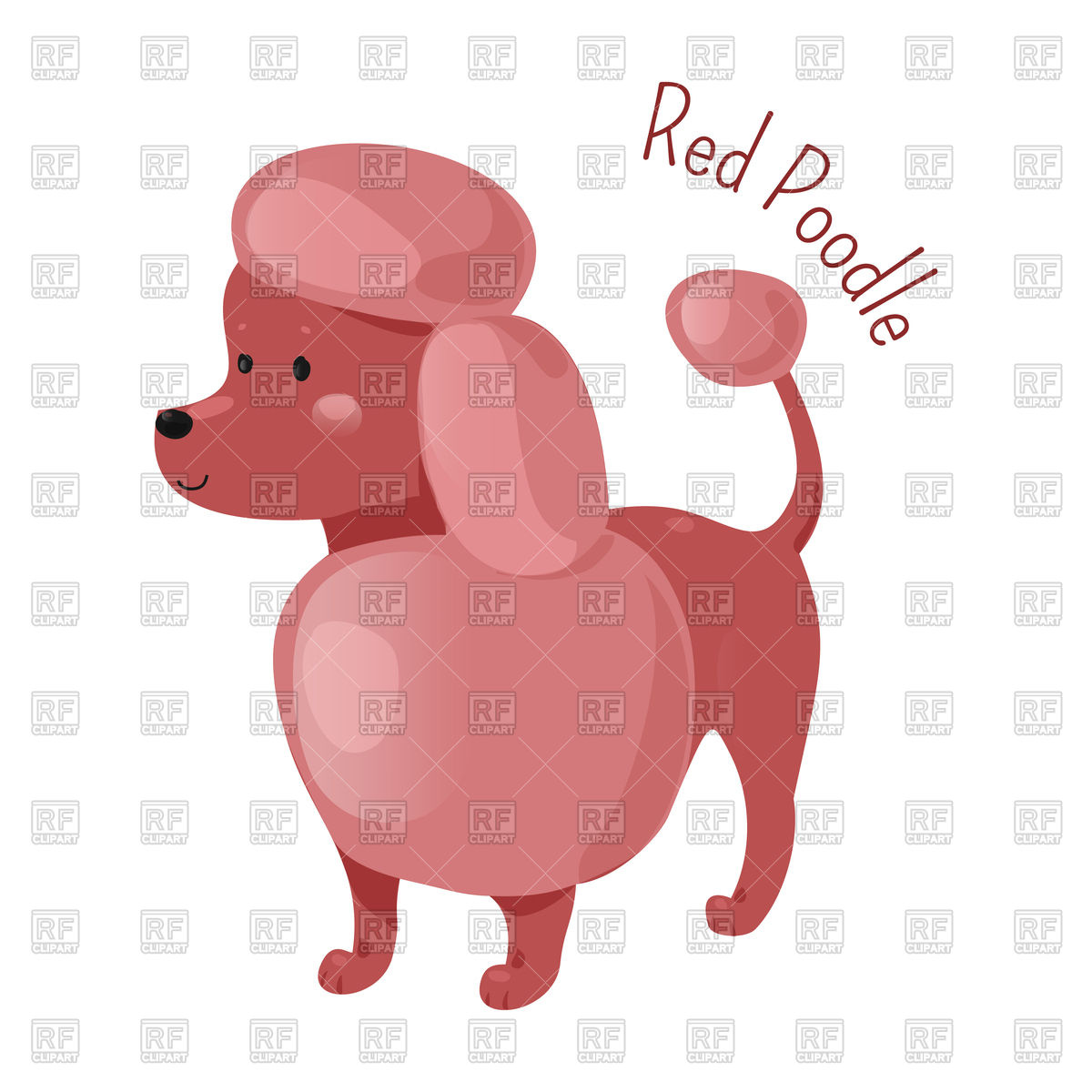 1200x1200 Red Poodle Vector Image Vector Artwork Of Plants And Animals