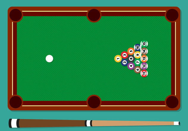 632x443 Pool Stick Balls Table Vector Illustration Free Vector Download