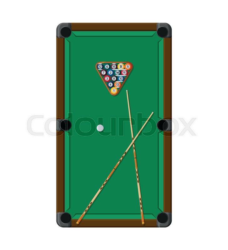 728x800 Billiard Or Snoker Background. Good Design Template For Banner