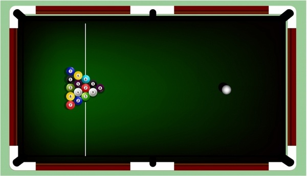 600x345 Billiards Table Free Vector Download (607 Free Vector) For