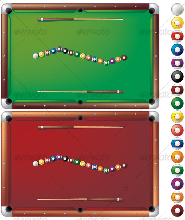 590x700 Pool Tables By Dzonibecool2 Graphicriver