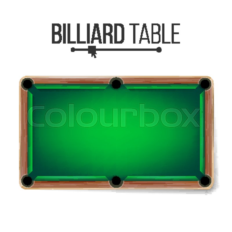 800x800 Realistic Billiard Table Vector. American Pool Table. Sport Theme