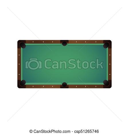 450x470 Vector Flat Billiard Pool Snooker Empty Table. Vector Flat Cartoon