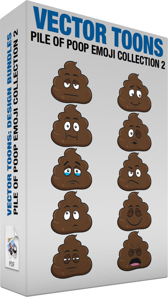 584x1029 Pile Of Poop Emoji Collection 2 Clipart By Vector Toons