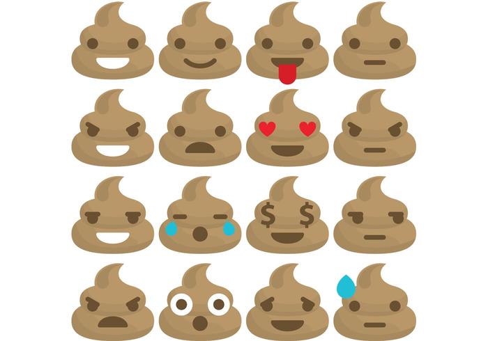 700x490 Poop Emoticon Vectors