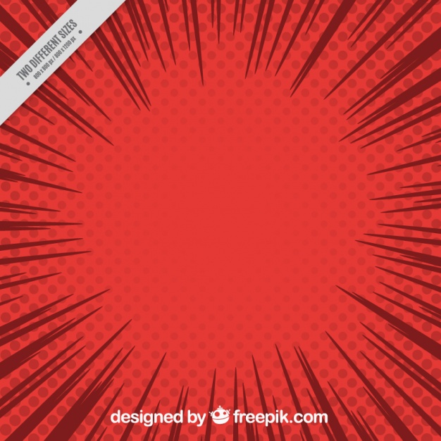 626x626 Comic Red Background In Pop Art Style Vector Free Download