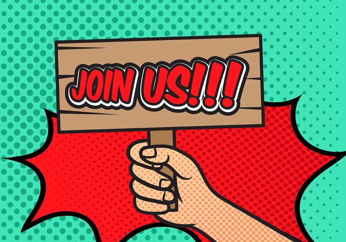 700x490 Join Us Pop Art Background
