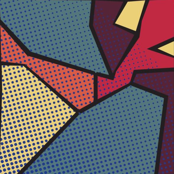 588x588 Cartoon Pop Art Backgrounds Vectors 03 Free Download