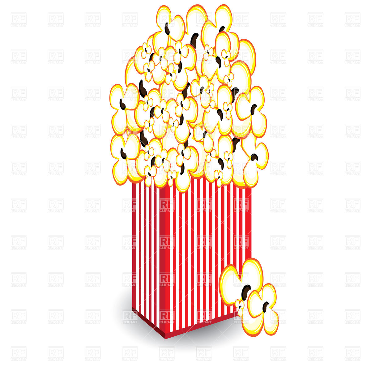 1200x1200 Pack Of Popcorn Vector Image Vector Artwork Of Food And