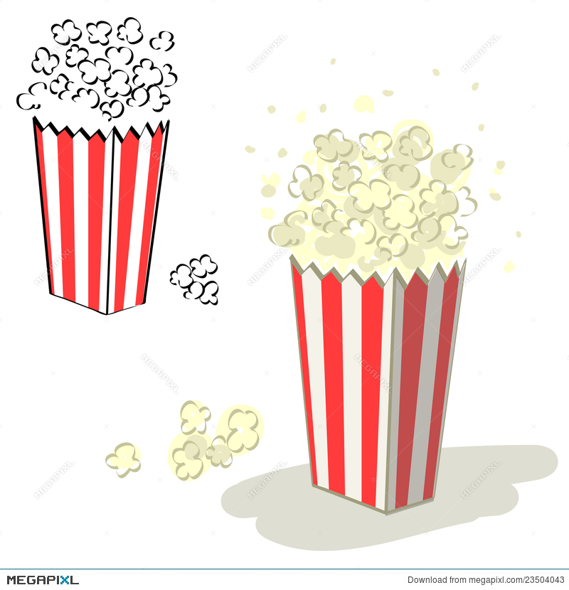800x830 Popcorn Vector Illustration 23504043