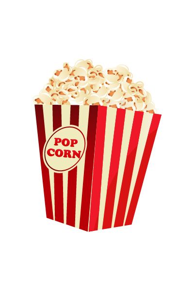 400x600 Popcorn Vector Image