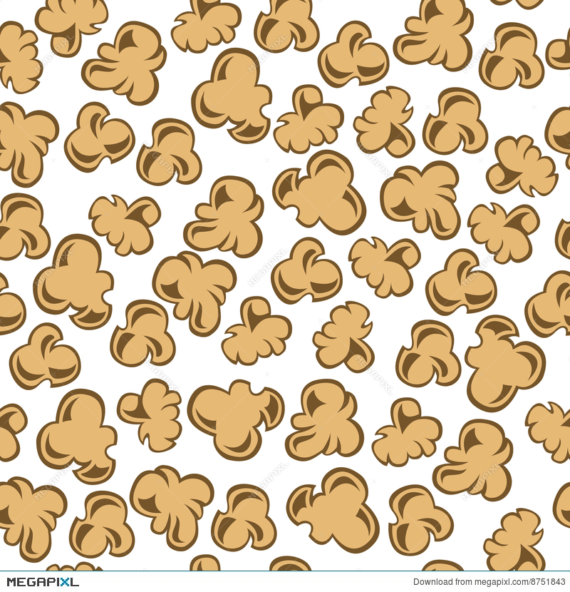 800x830 Popcorn Vector Seamless Pattern Illustration 8751843