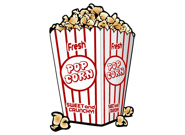 600x440 Free Popcorn Vector Clip Art Image 123freevectors
